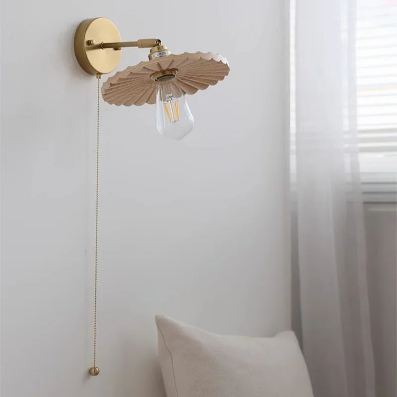 Afralia™ Ash Wood Up Down LED Wall Lights Living Room Stair Lamp
