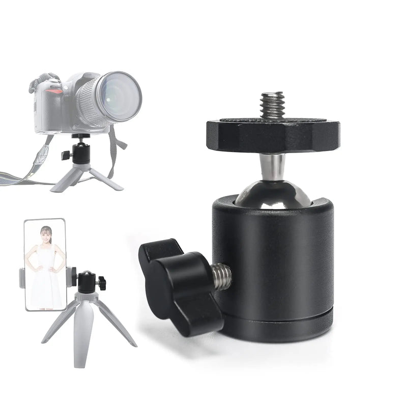 Afralia™ Mini Tripod Stand for Camera Video Light - Foldable, Portable, 1/4'' Screw