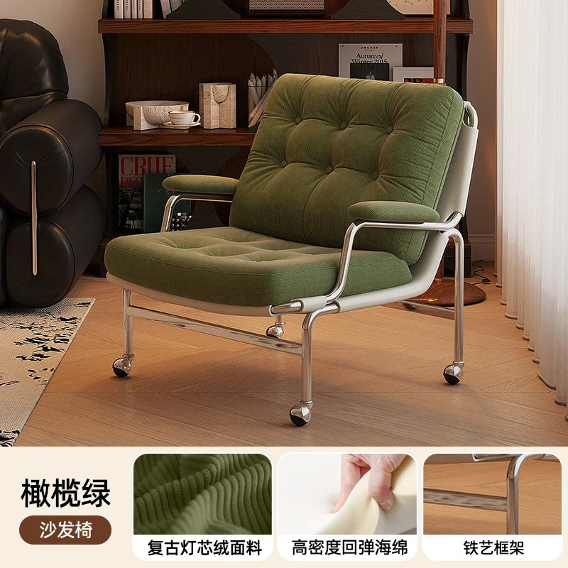Afralia™ Nordic Light Luxury Sofa Chairs - Elegant Single Sofa for Home Living Room