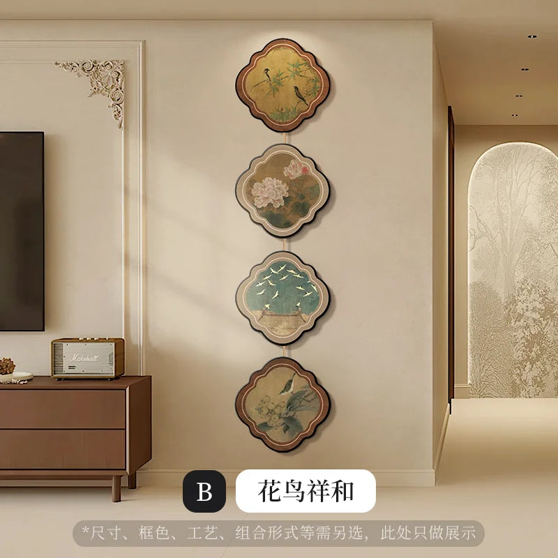 Afralia™ Chinese Painting Porch Door Hanging Mural for Advanced Corridor Decor