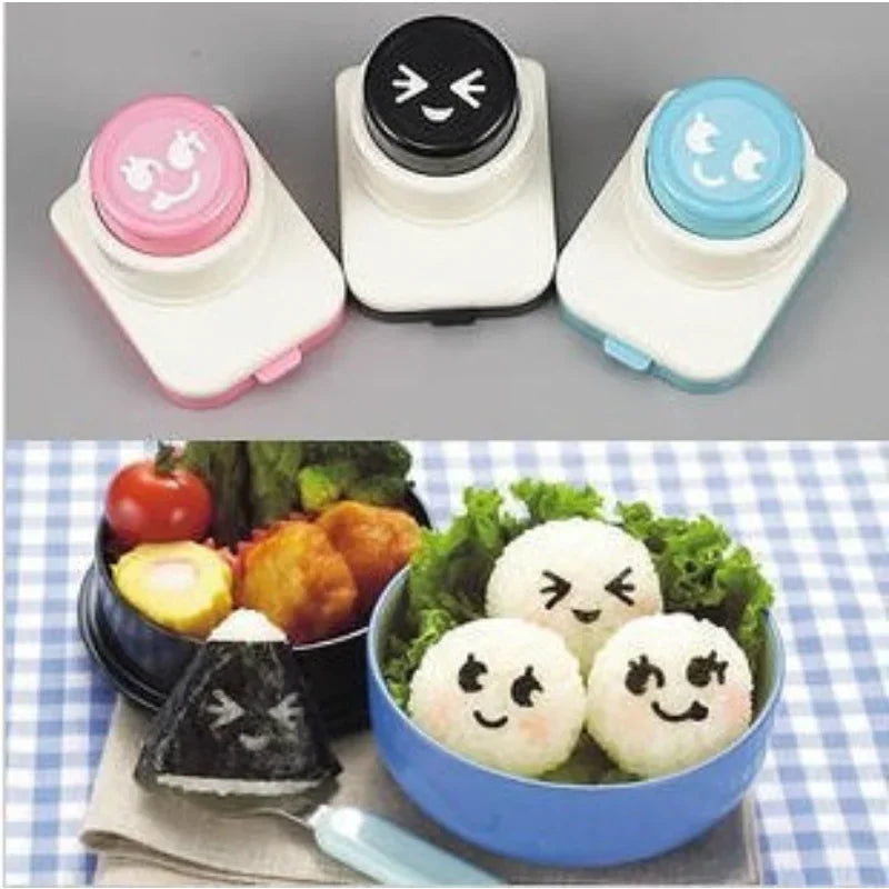 Afralia™ Smile Face Onigiri Mold Seaweed Punch Sushi Mold Bento DIY Tool