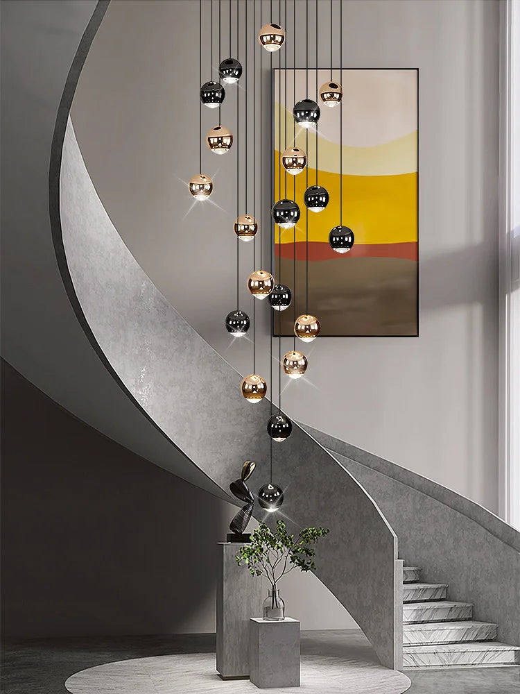 Afralia™ Spherical LED Pendant Lamp for Modern Living Room Lighting