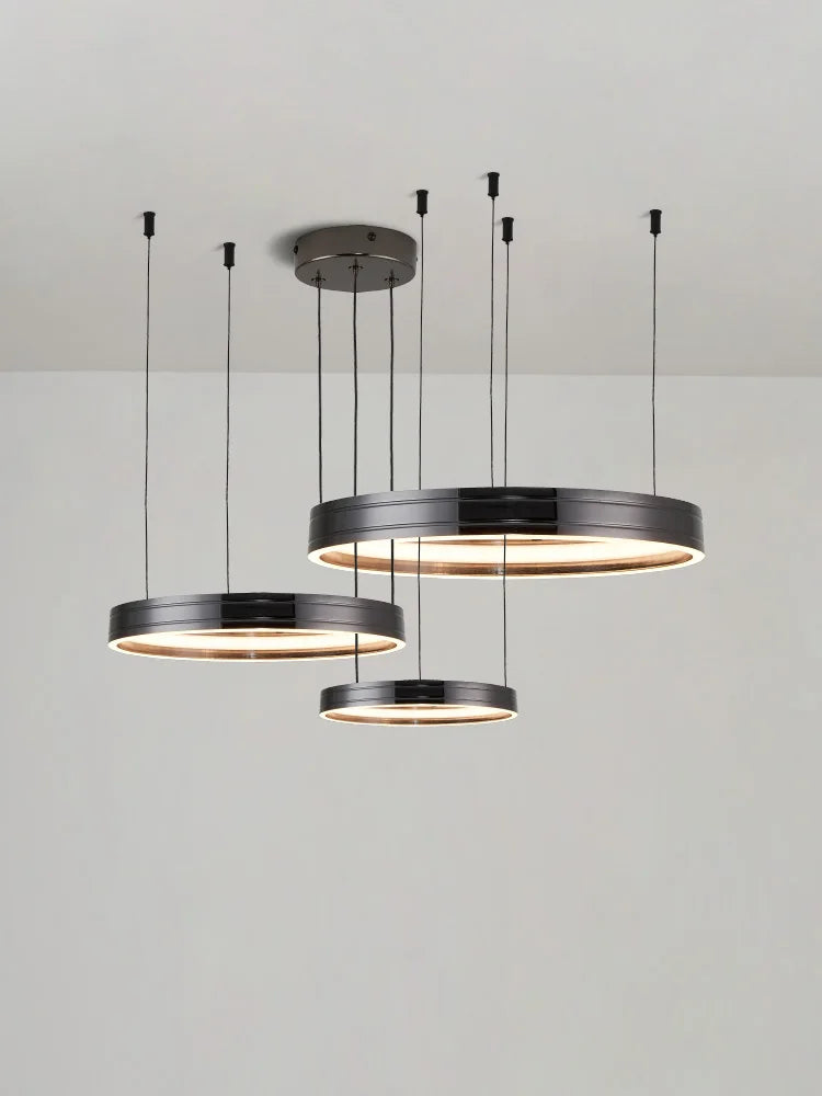 Afralia™ Modern Nordic Round Ceiling Chandelier Dining Bedroom Kitchen Lighting Lamps