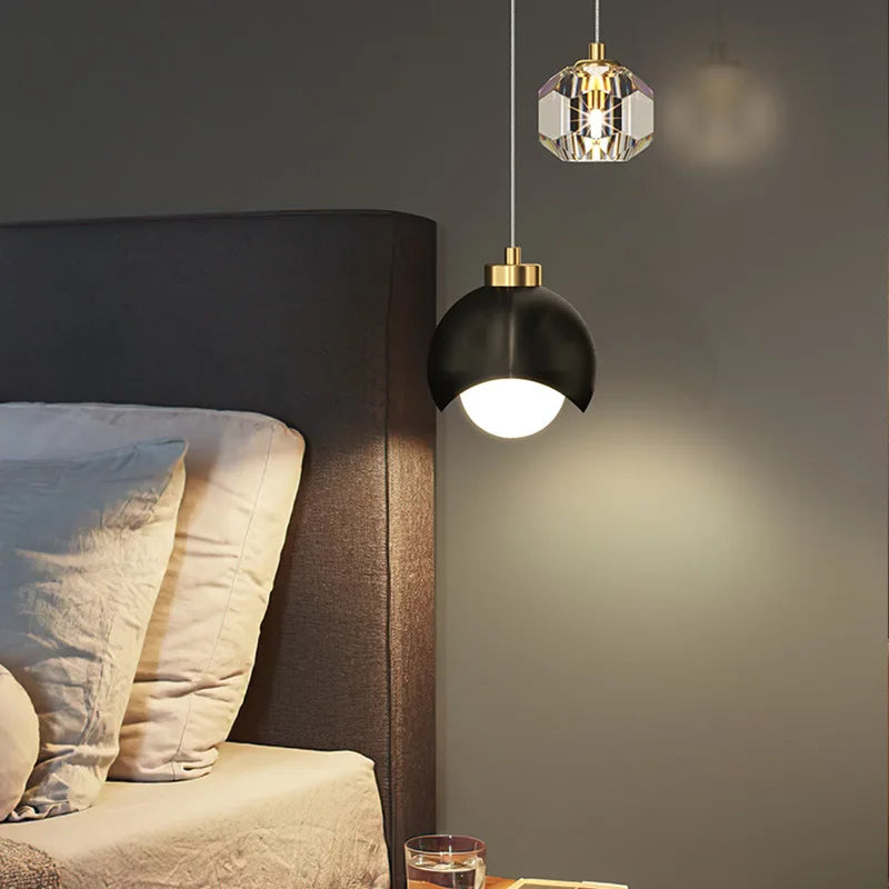 Afralia™ Glass Ball Pendant Chandelier for Luxury Living Room, Bedroom, Hotel Villa