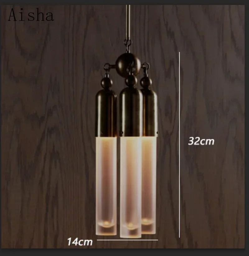 Afralia™ Industrial Retro Pendant Lamp for Bedroom Living Room Corridor