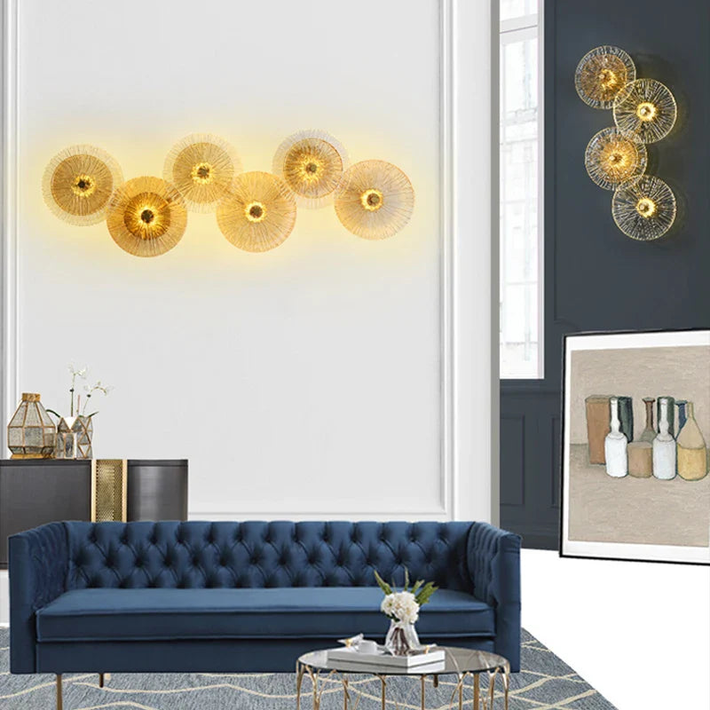 Afralia™ Crystal Wall Lamp: Modern Glass LED Sconces for Living Room, Bedroom, and Corridor