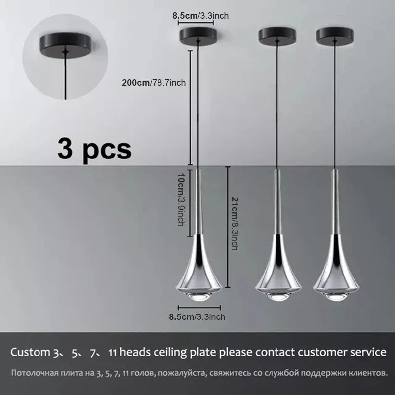 Afralia™ Nordic Lodes Rain Drop Pendant Light for Bedroom and Living Room Decor