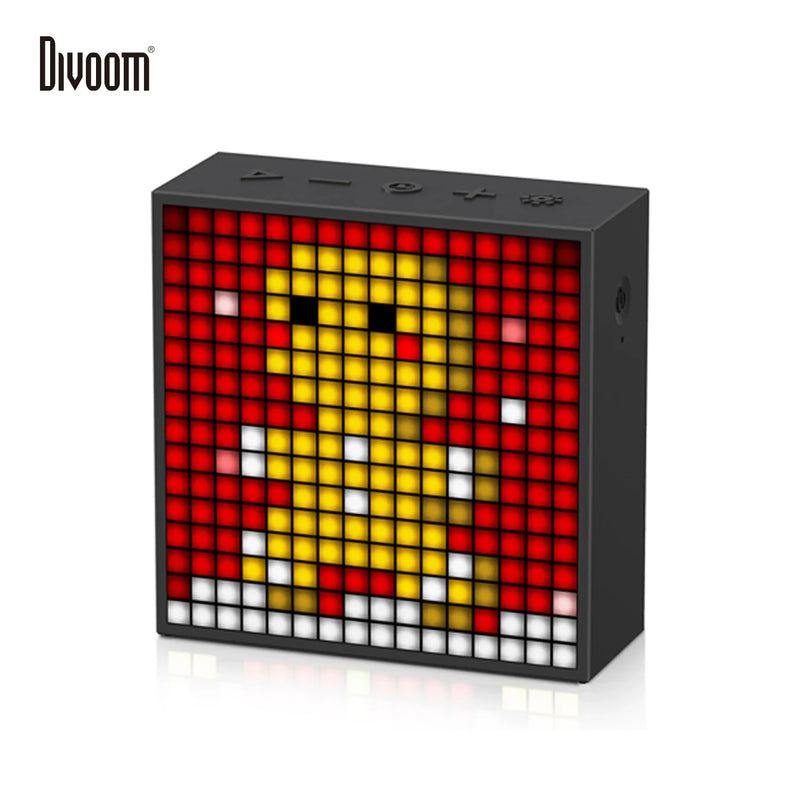 Afralia™ Timebox Evo Portable Speaker with Pixel Art LED Display - Unique Gift Choice