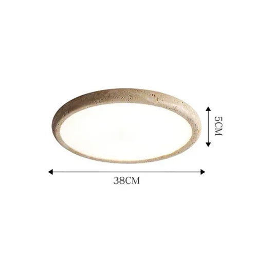 Afralia™ Stone Ceiling Lamp LED Downlight for Living Room Bedroom Kitchen