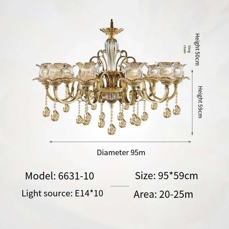 Afralia™ Crystal Chandelier: Elegant European Style for Living Room, Bedroom, and Dining Room