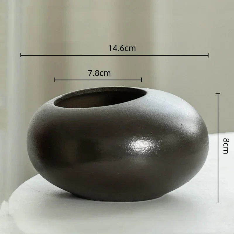 Afralia™ Pebble Flowerpot Geometry Plant Vase Succulent Basin – Balcony Decor Plant Accessories