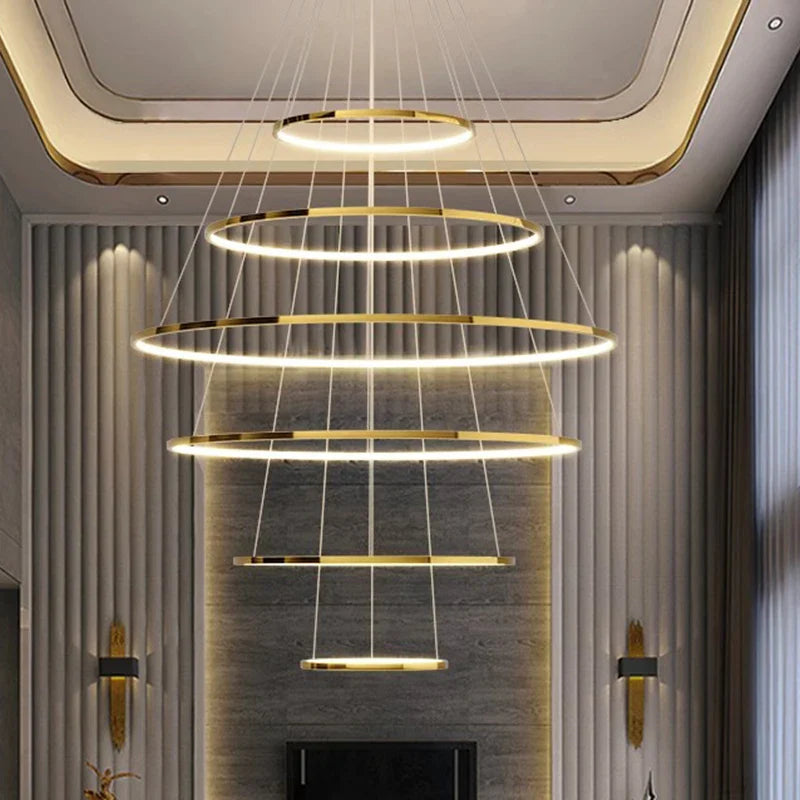 Afralia™ Modern LED Pendant Chandeliers for Living Room & Dining Room.