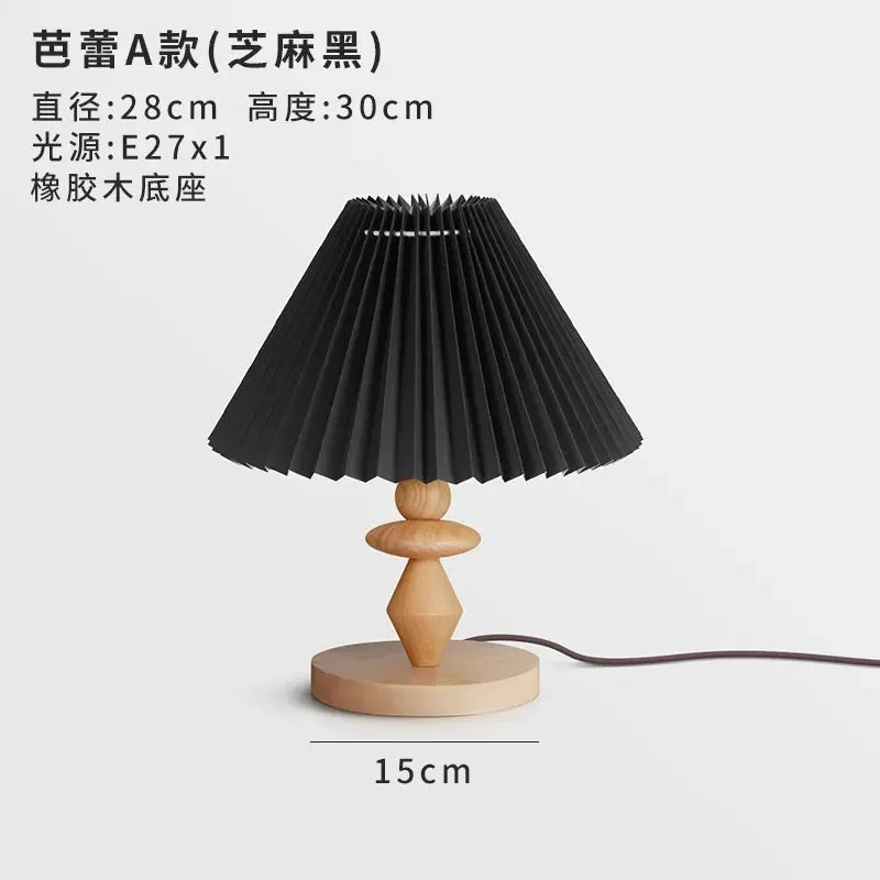 Afralia™ Mushroom Table Lamp LED Solid Wood Desk Light for Romantic Bedroom Decor
