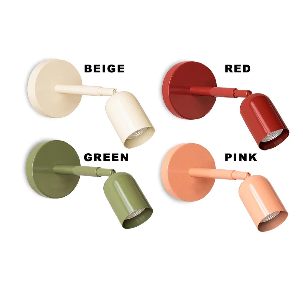 Afralia™ Adjustable GU10 LED Wall Sconce Modern Wall Light for Living Room & Bedroom