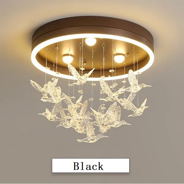 Afralia™ Crystal LED Ceiling Chandelier for Kids' Bedroom