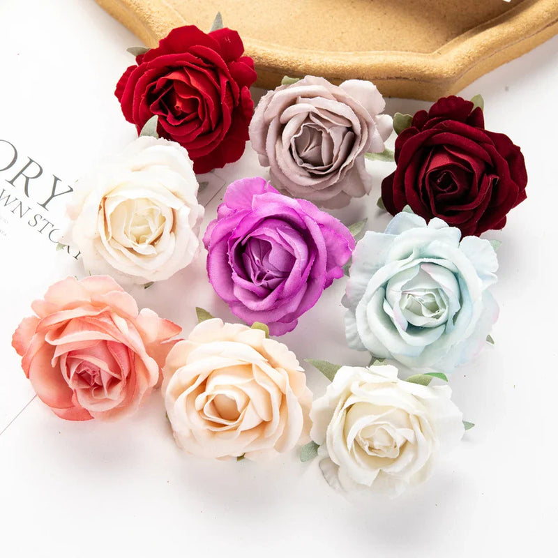 Flannel Roses by Afralia™: Bulk Artificial Flower for Home, Wedding, and Crafts