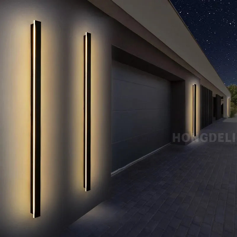 Afralia™ LED Outdoor Wall Light - Waterproof Aluminum Garden Porch Decorative Lighting