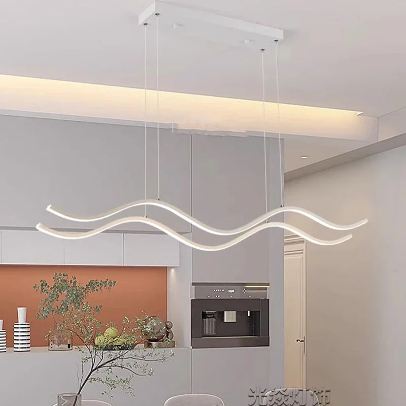 Afralia™ Modern LED Pendant Light for Living Room and Dining Room Chandeliers