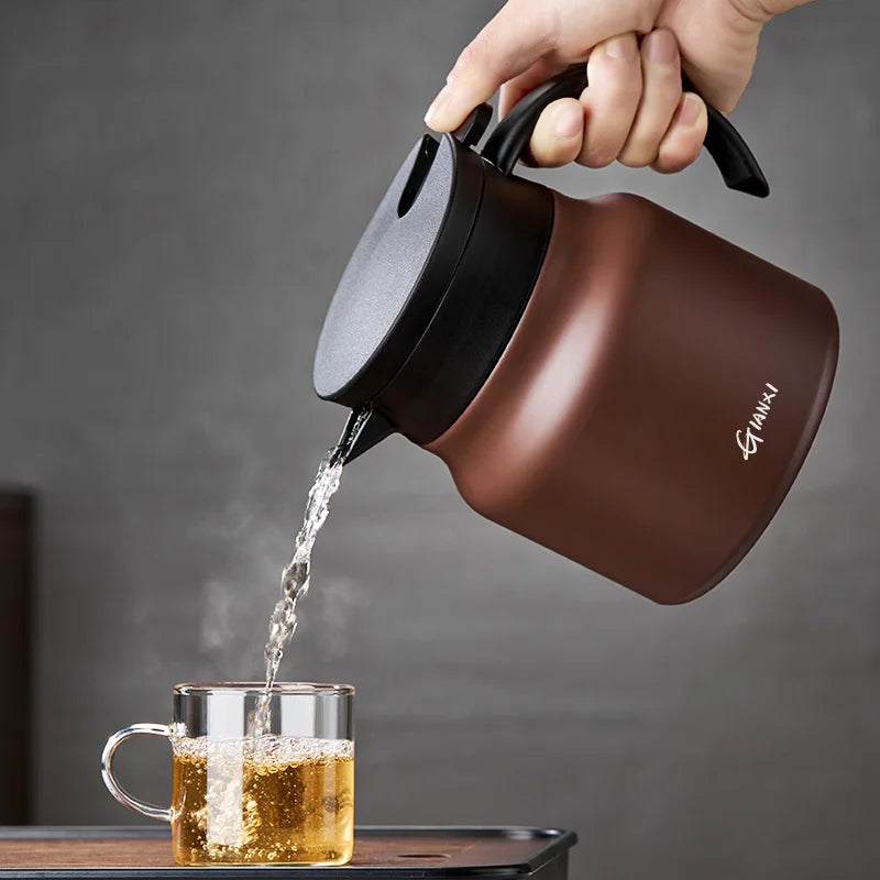 Afralia™ Teapot: Tea Brewer for Black, Oolong, White Tea - Ideal for Stewing and Brewing