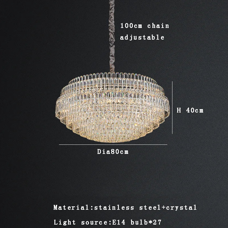 Afralia™ Crystal Chandelier Lights 2025: Luxury Modern Room Decoration