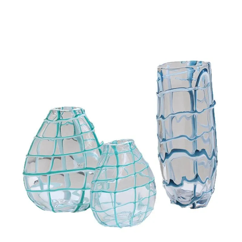 Afralia™ Geometric Mesh Glass Vase Hydroponics Terrarium - Home Decoration