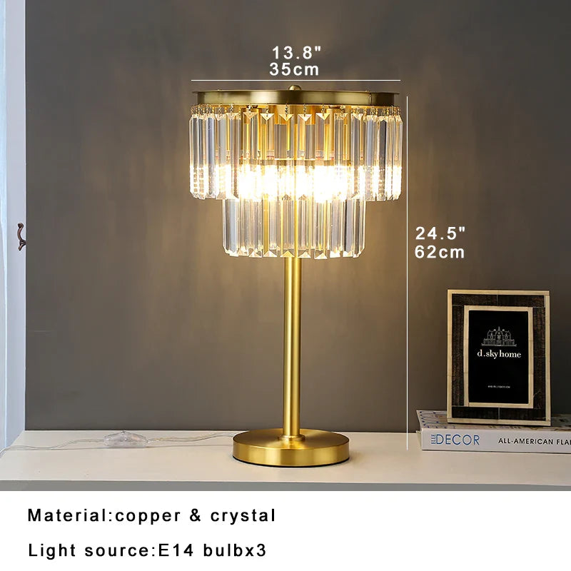 Afralia™ Modern Brass Crystal Floor Lamp - Dimmable LED, Elegant Home Decor