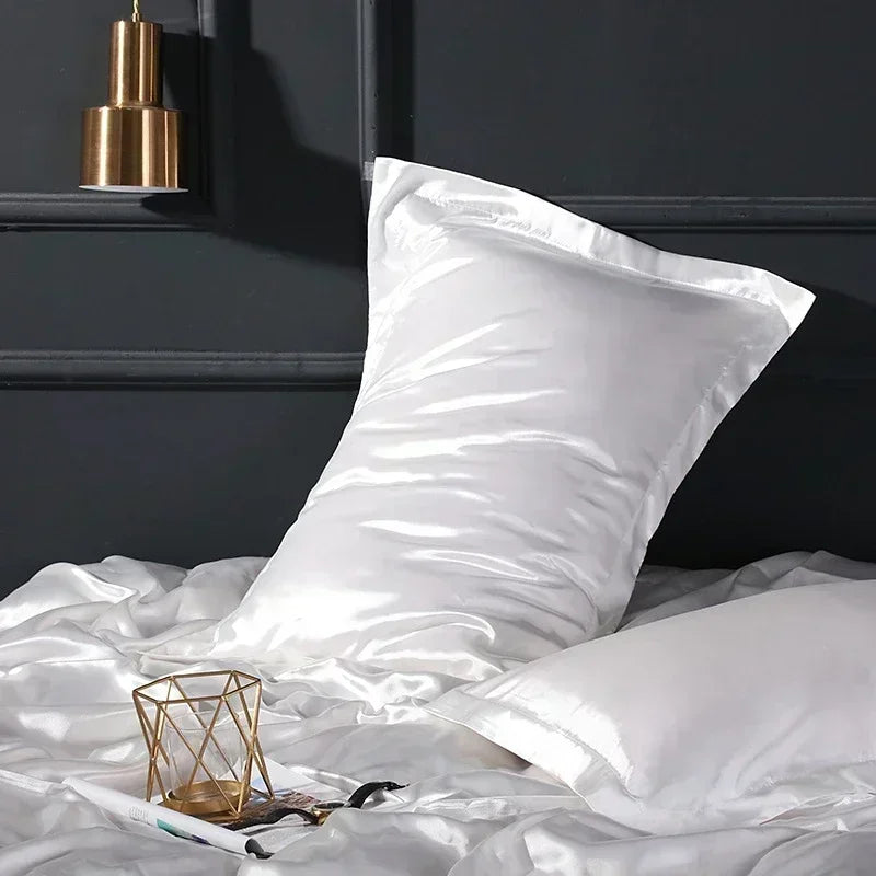 Afralia™ Silk Pillowcase: Luxurious Silky Soft Skin-Friendly Pillow Cover for Beauty Sleep