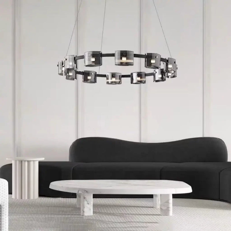 Afralia™ LED Straight Line Ceiling Chandelier Modern Pendent Light for Living Dining Room