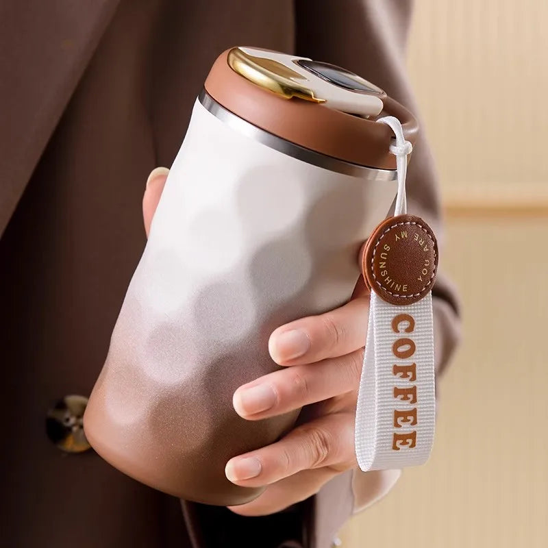 Afralia™ Smart Thermos Cup: One Key Temperature Display Vacuum Flask