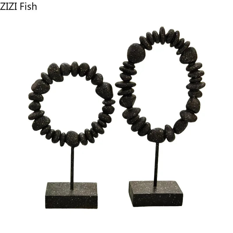 Afralia™ Stone Stacking Art Desk Decor - Multiple Styles, Creative Resin Sculpture