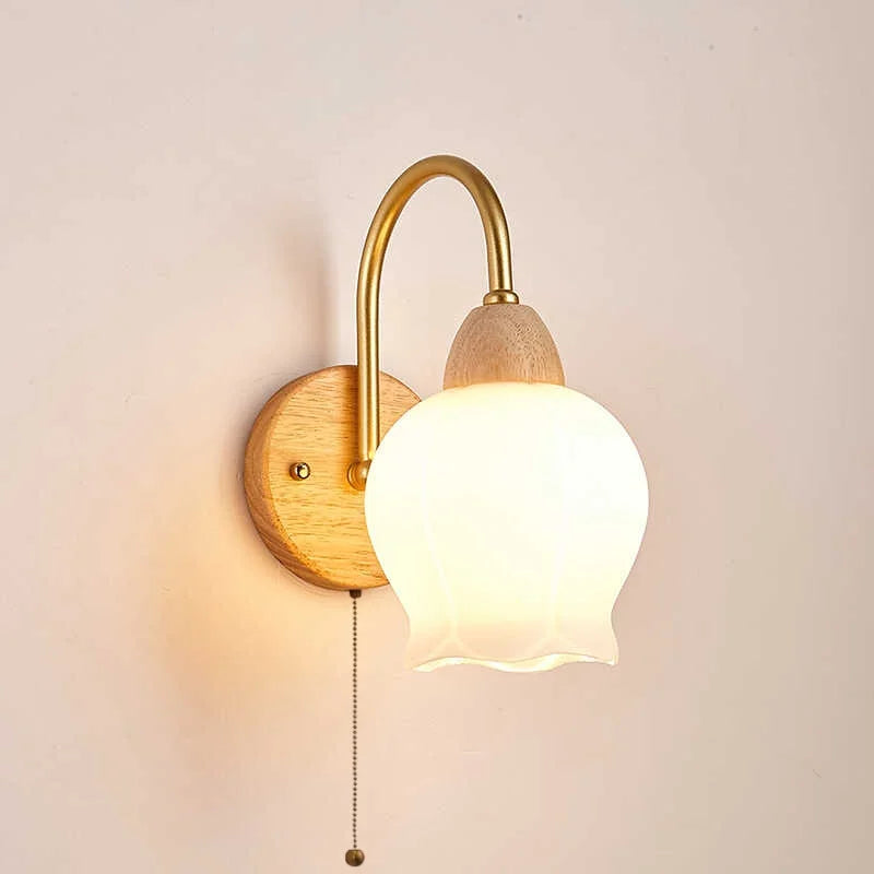 Afralia™ LED Wall Lamps: Nordic Modern Design for Home Decor, Living Room, Bar, Stair - Pull Chain Switch