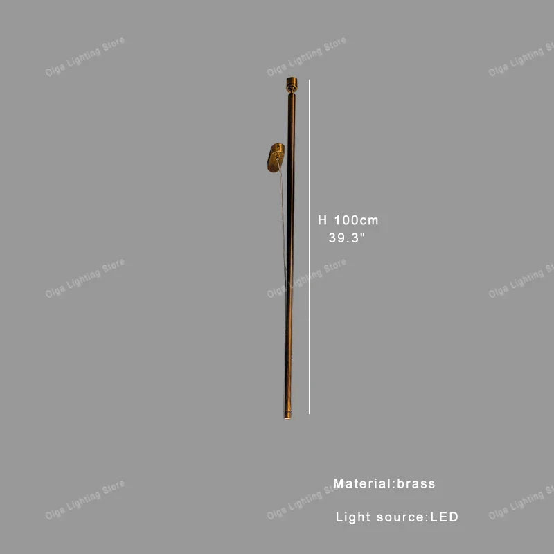 Afralia™ Luxury LED Long Strip Light for Living Room Art Decor