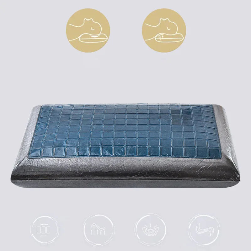 Afralia™ Bamboo Charcoal Memory Foam Cooling Pillow with Pillowcase