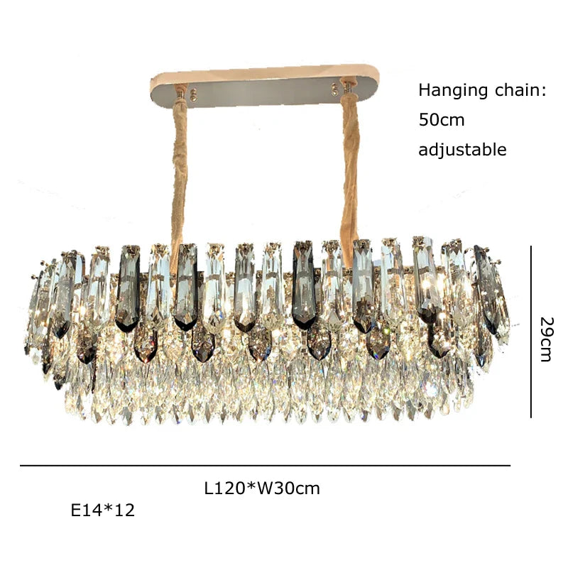 Afralia™ Crystal Modern Pendant Light: Luxury Indoor Fixture for Home Decor