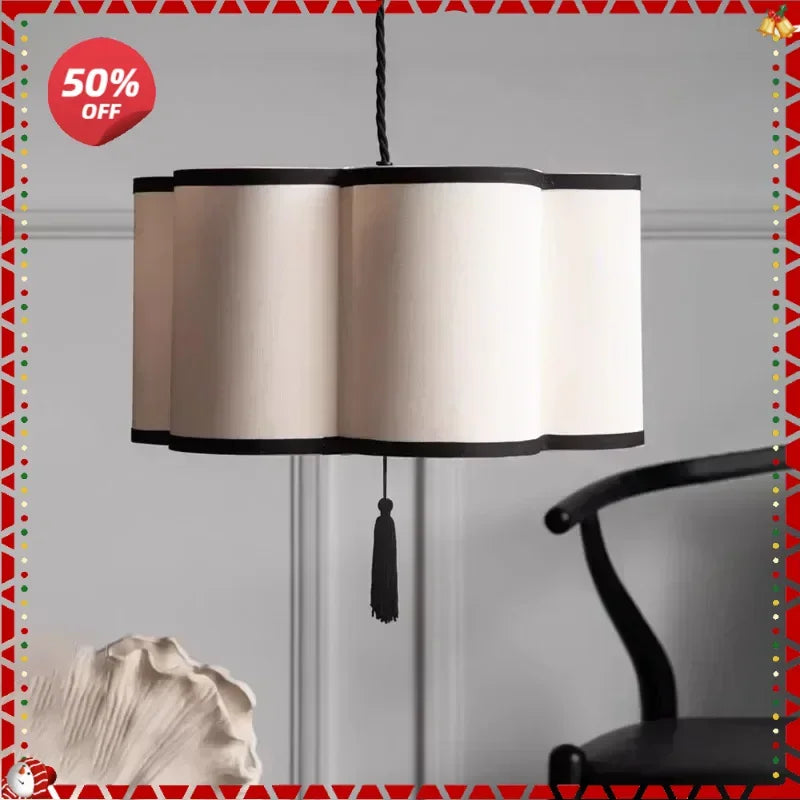 Nordic Fabric Pendant Light for Home Decor by Afralia™ - Indoor Chandelier Fixture