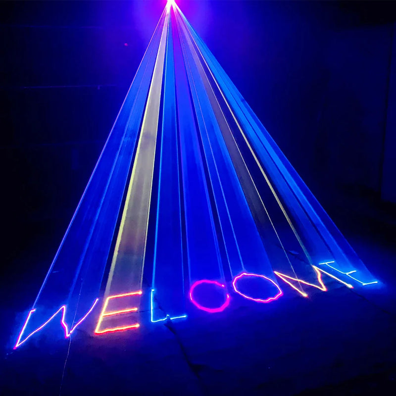 Afralia™ 3D DJ Laser Lights RGB Colorful DMX Scanner Beam Xmas Party Disco Light