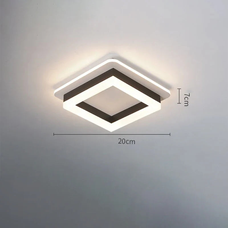 Afralia™ Nordic LED Ceiling Lamp for Indoor Decor - Bedroom, Living Room, Balcony Lighting