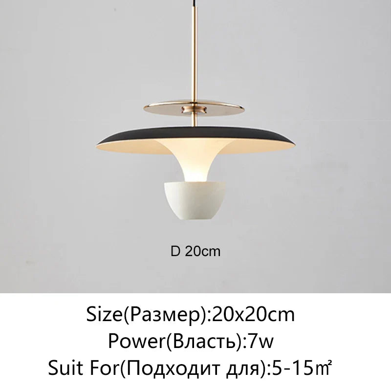 Afralia™ Saucer LED Pendant Lamp for Home Decor and Dining, Designer UFO Light