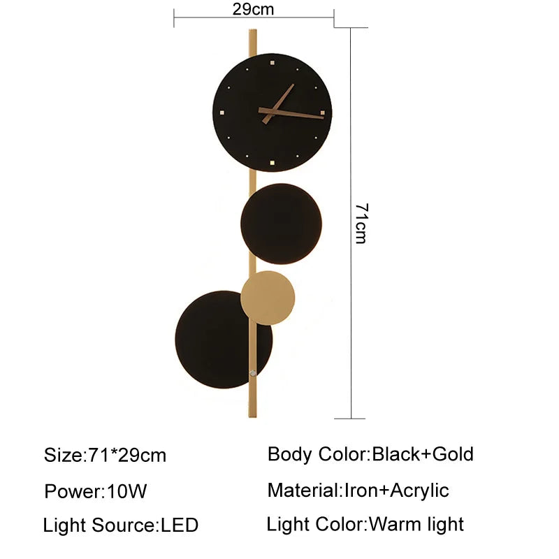 Afralia™ Nordic Art LED Wall Lamp for Bedroom Living Room Decor