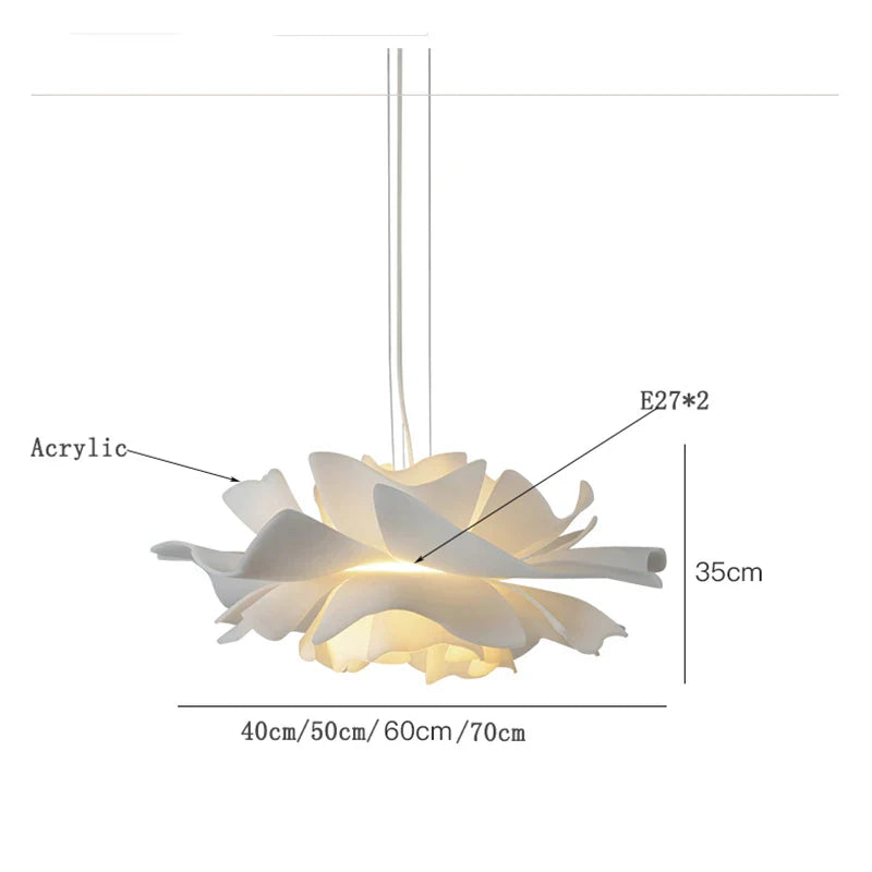 Afralia™ Nordic Modern Flower Chandelier for Living Room, Dining Room, and Bedroom
