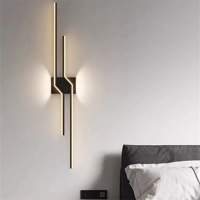 Afralia™ Modern Abstract LED Wall Sconce for Living Room, Staircase, Hallway