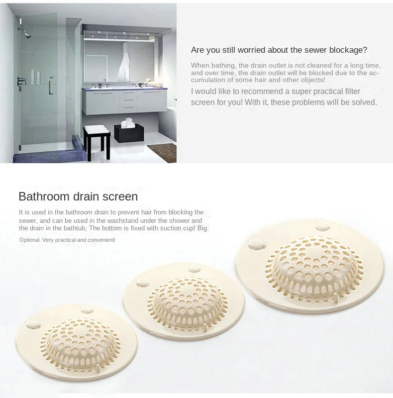 Afralia™ Hair Catcher Drain Strainer for Kitchen Sink and Shower Floor - Bathroom Filter