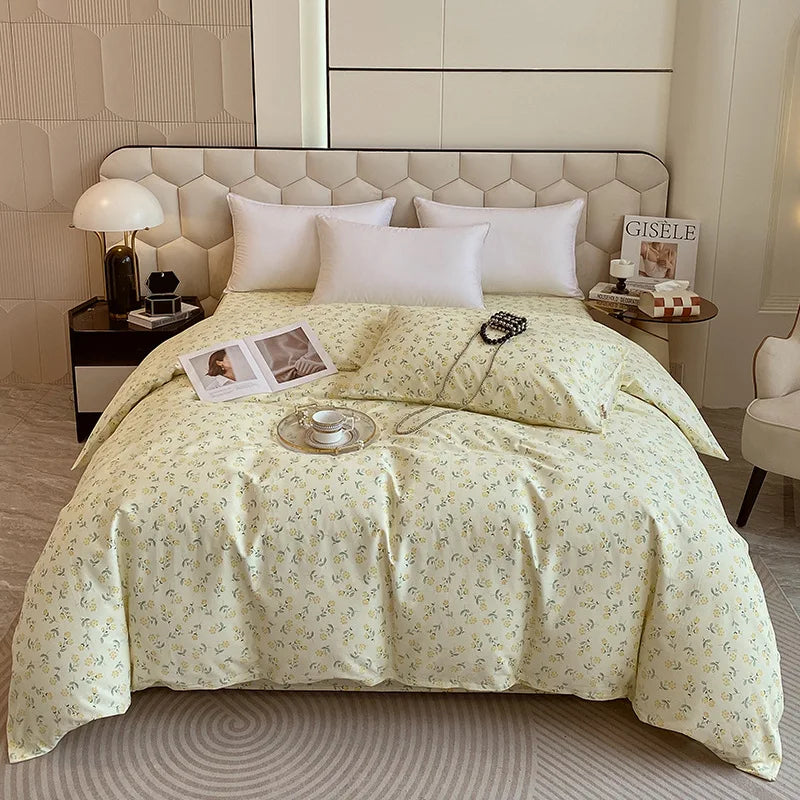 Afralia™ Striped Plaid Single Duvet Cover: Soft 100% Cotton Brushed Bedding for All Seasons