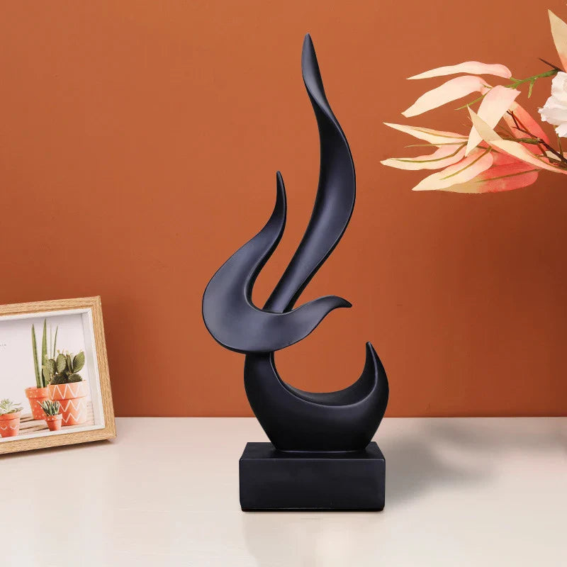 Afralia™ Flame Bird Sculpture Desk Ornament - Vintage Home Decor Study Office Gift
