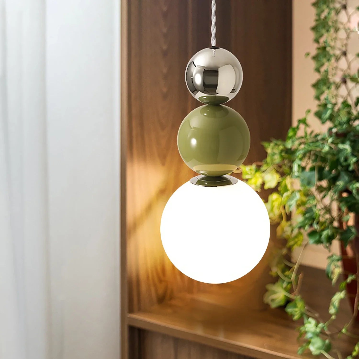 Afralia™ Macaron Pendant Lights: Colorful LED Iron Art Fixture for Home Decor