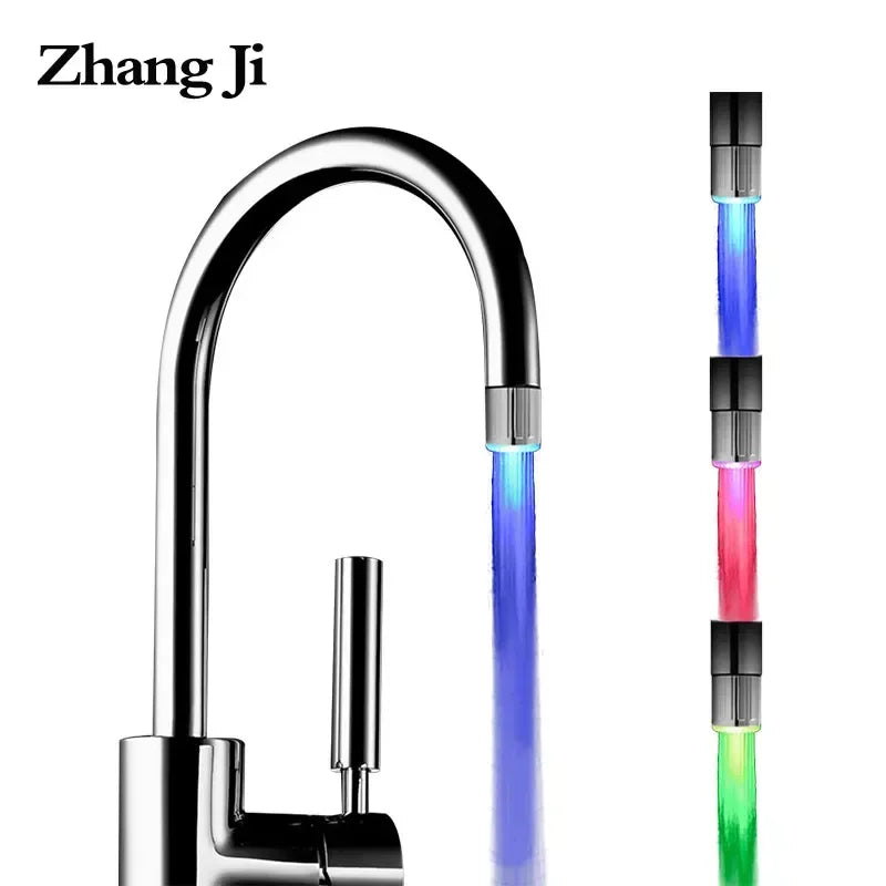 Afralia™ Bathroom LED Faucet Aerator - Water Saving Colorful Shower Tap Light