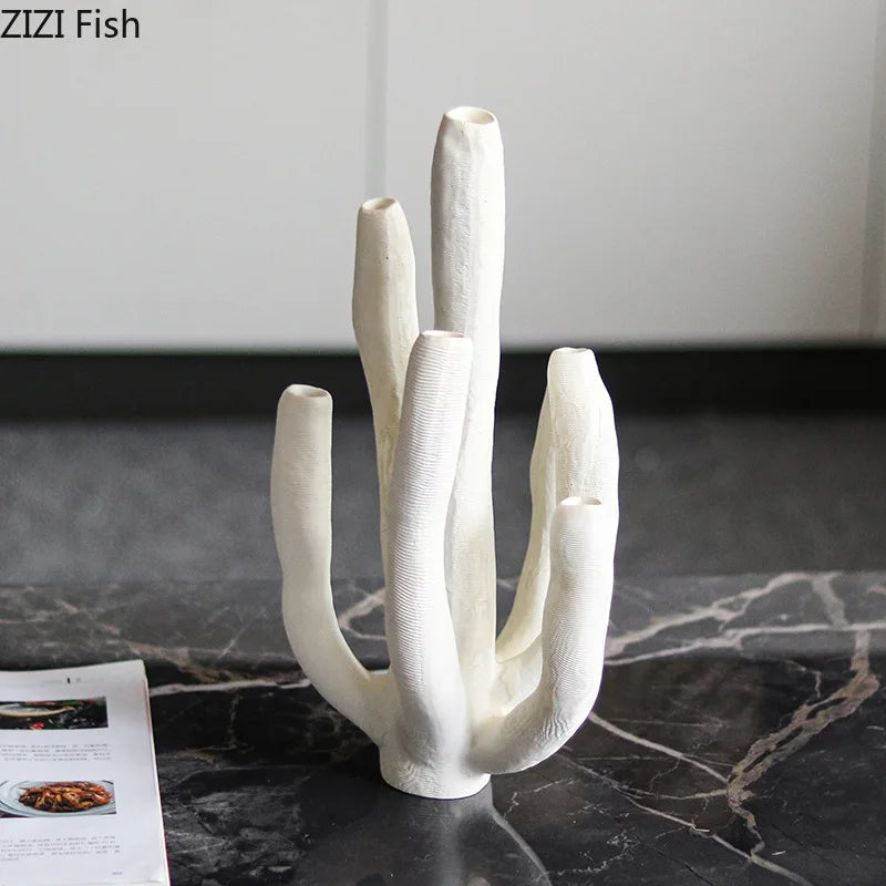 Afralia™ Coral Landscape Sculpture - Modern Desk Ornament for Room Aesthetics