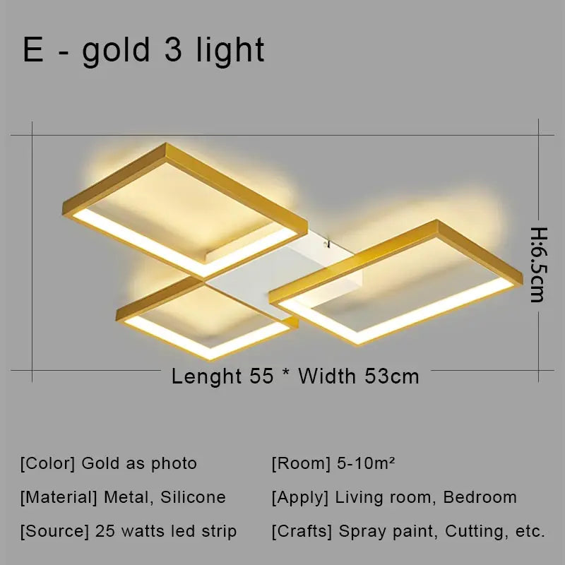 Afralia™ Black LED Chandelier Ceiling Light Remote Control Fixture for Living Room, Bedroom & Kitchen