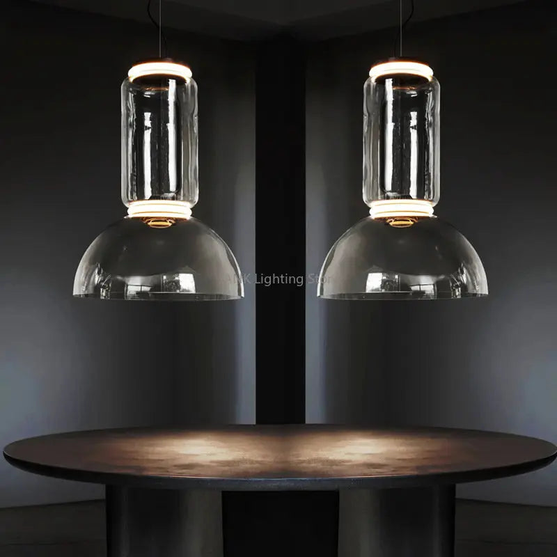 Afralia™ Minimalist Glass Pendant Chandelier for Modern Home Decor