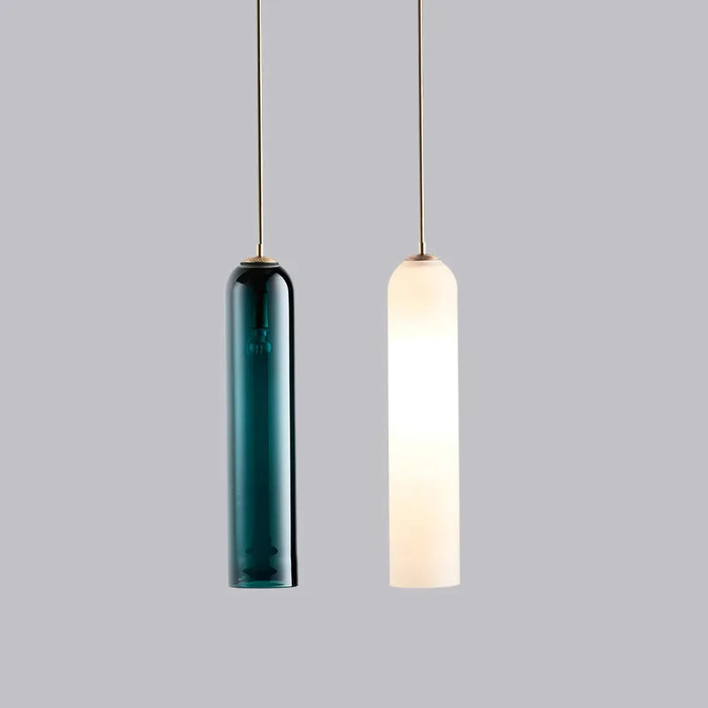 Afralia™ Glass Nordic LED Pendant Lamp - Creative Indoor Chandelier for Modern Living Spaces